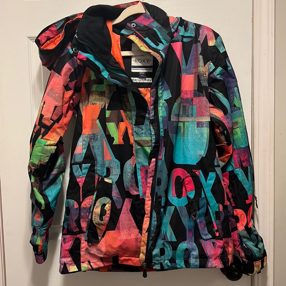Roxy snow coat jacket with hood